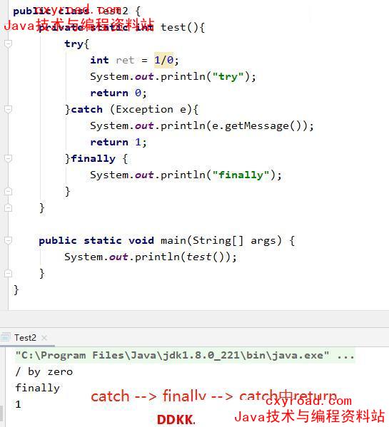22、try-catch-finally 中，如果 catch 中 return 了，final配图